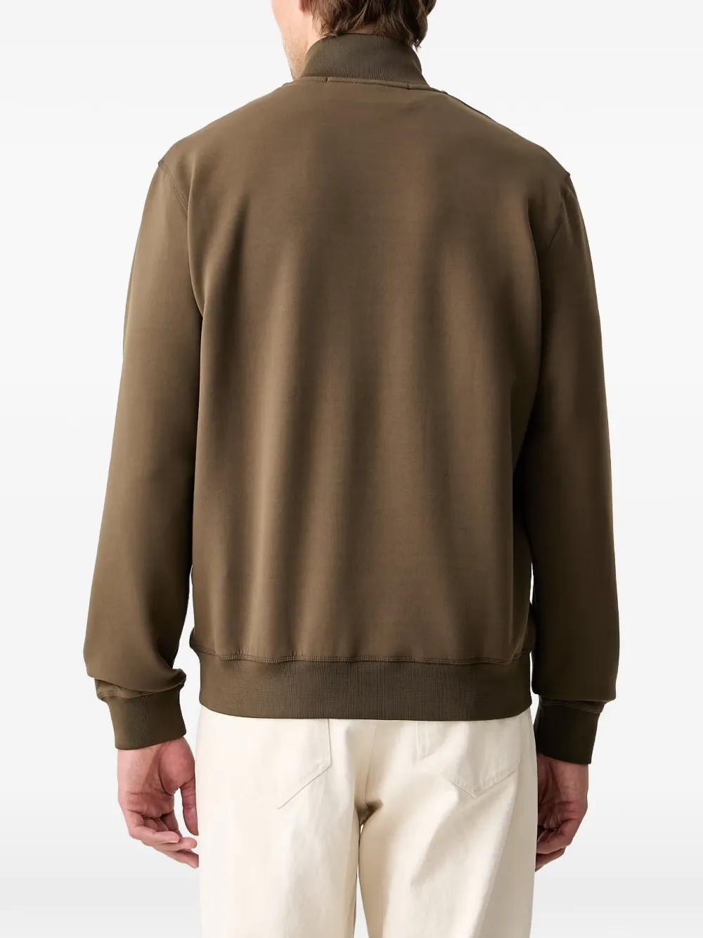 Karl Lagerfeld Sweater met logoplakkaat Groen