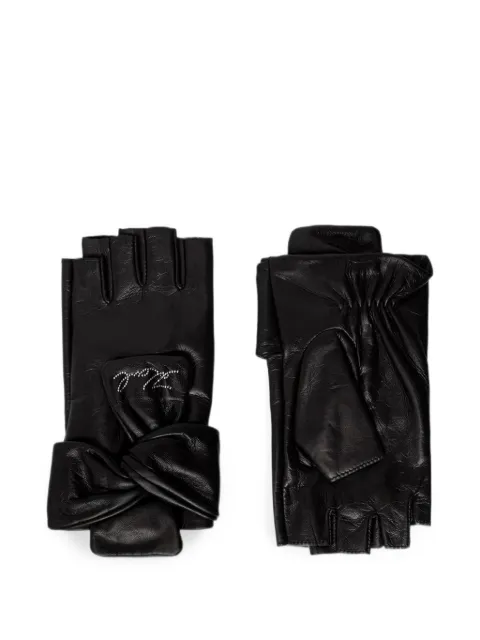 Karl Lagerfeld guantes sin dedos con detalle de moño