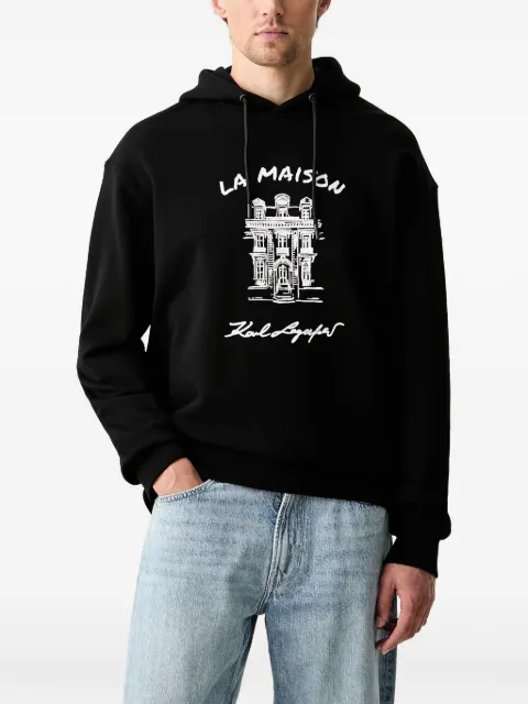 Karl Lagerfeld La Maison graphic-print hoodie