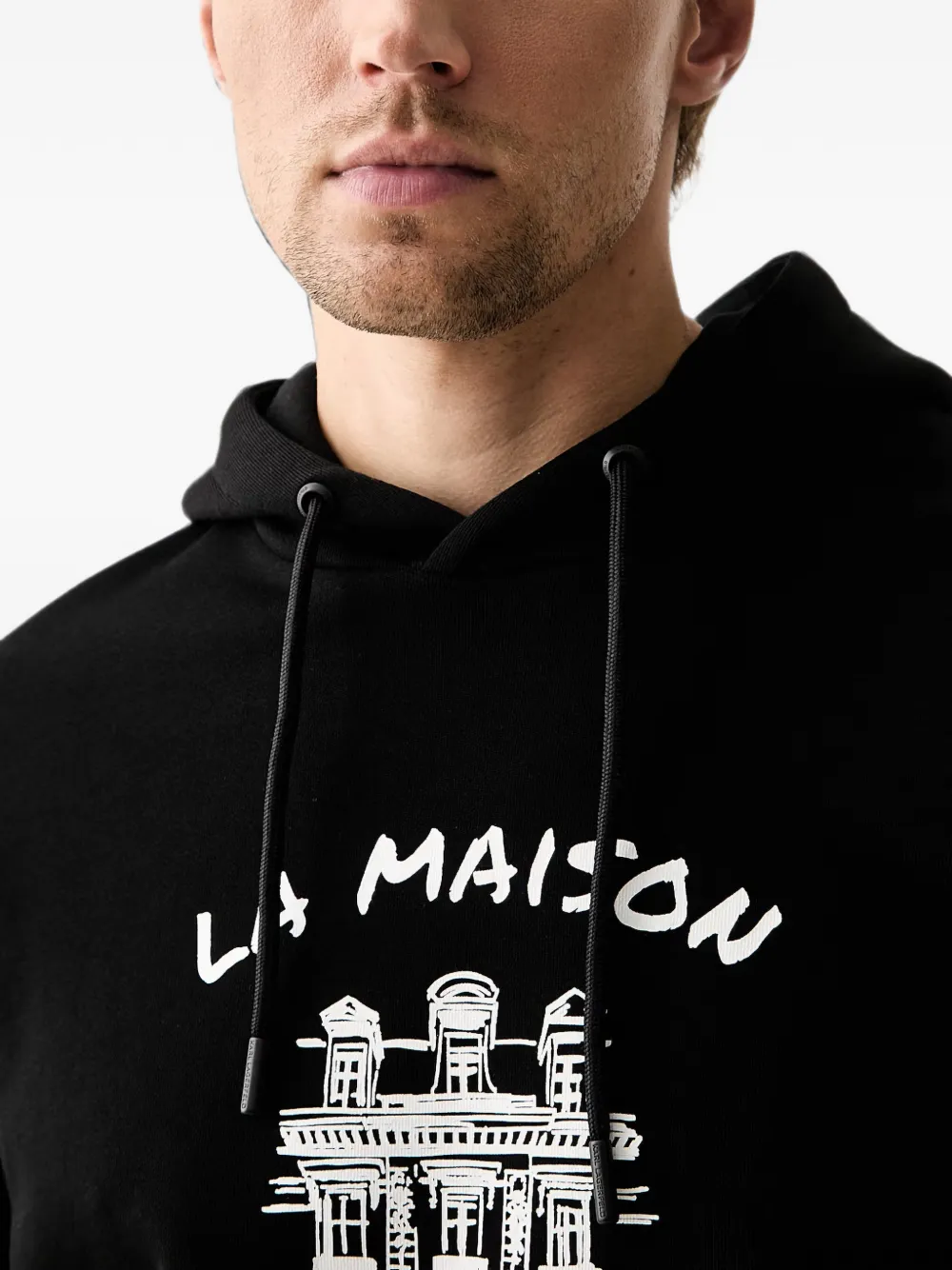 Karl Lagerfeld La Maison hoodie met grafische print Zwart