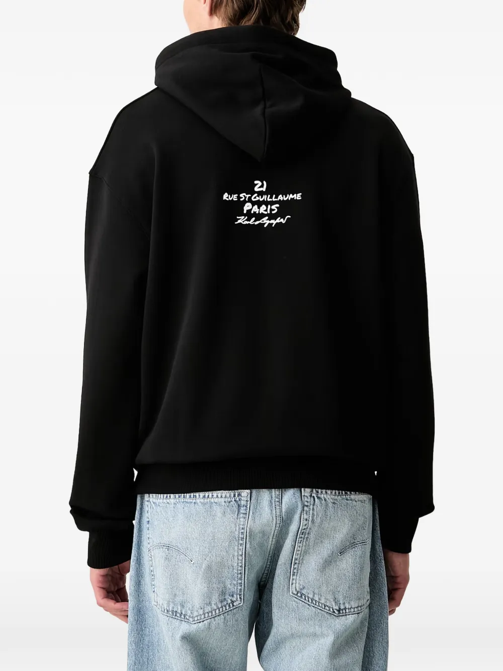 Karl Lagerfeld La Maison hoodie met grafische print Zwart