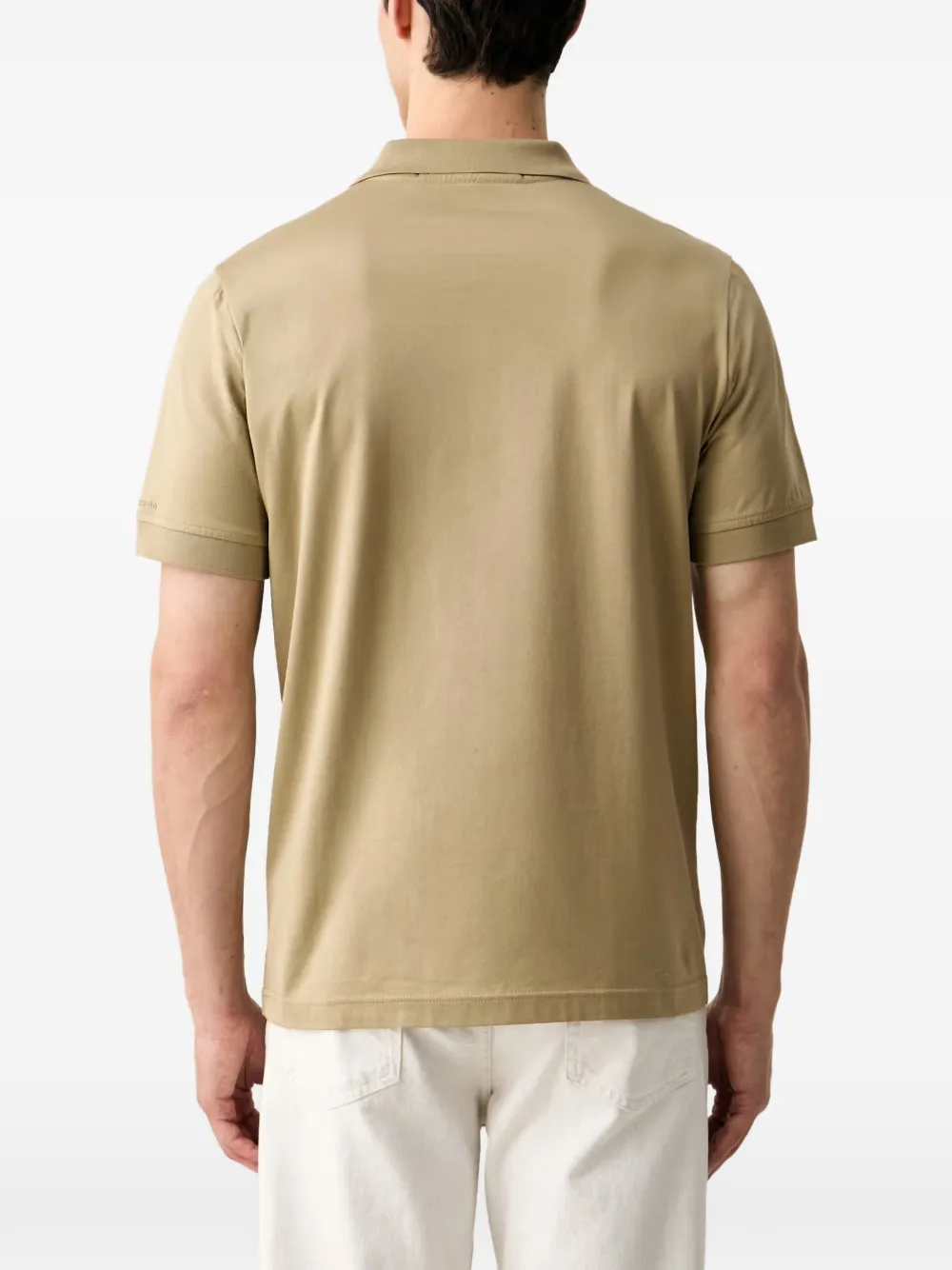 Karl Lagerfeld Poloshirt met geborduurd monogram Beige