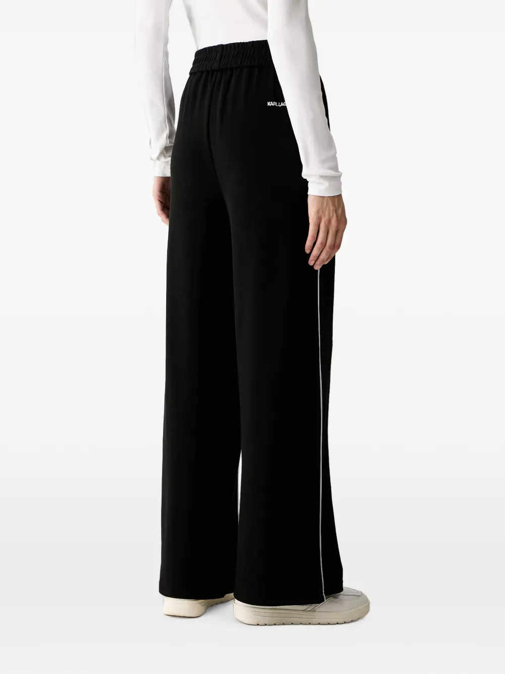 Karl Lagerfeld Broek met geborduurd logo Zwart