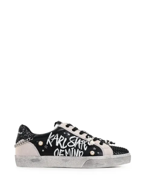 Karl Lagerfeld baskets Skool imprimées