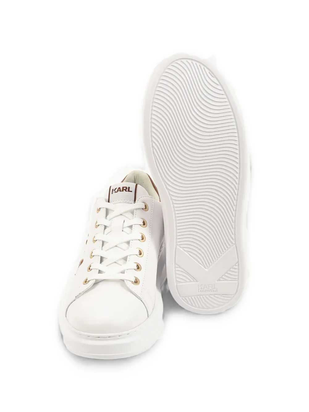 Karl Lagerfeld Kapri logo-patch platform sneakers Wit
