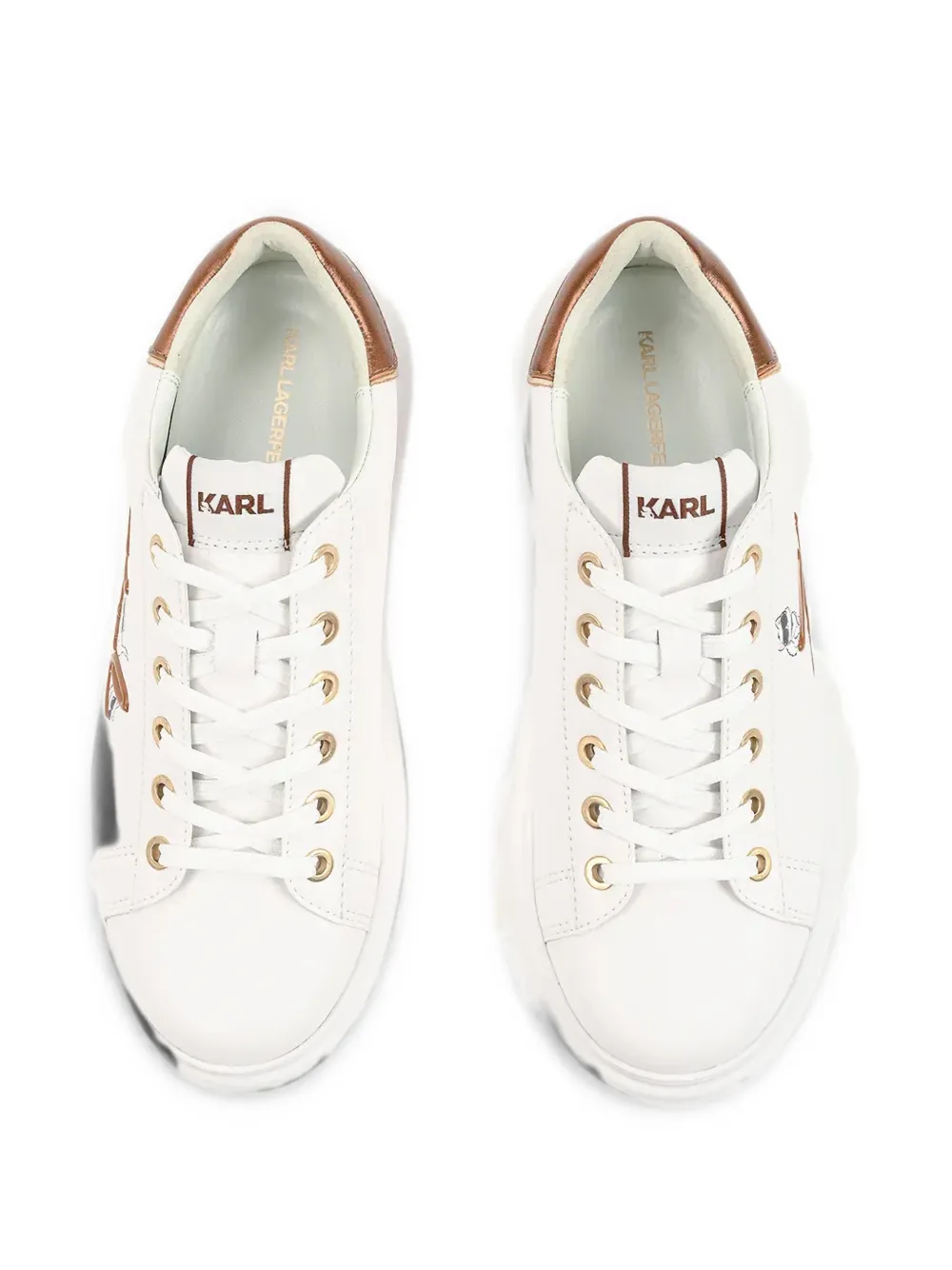 Karl Lagerfeld Kapri logo-patch platform sneakers Wit