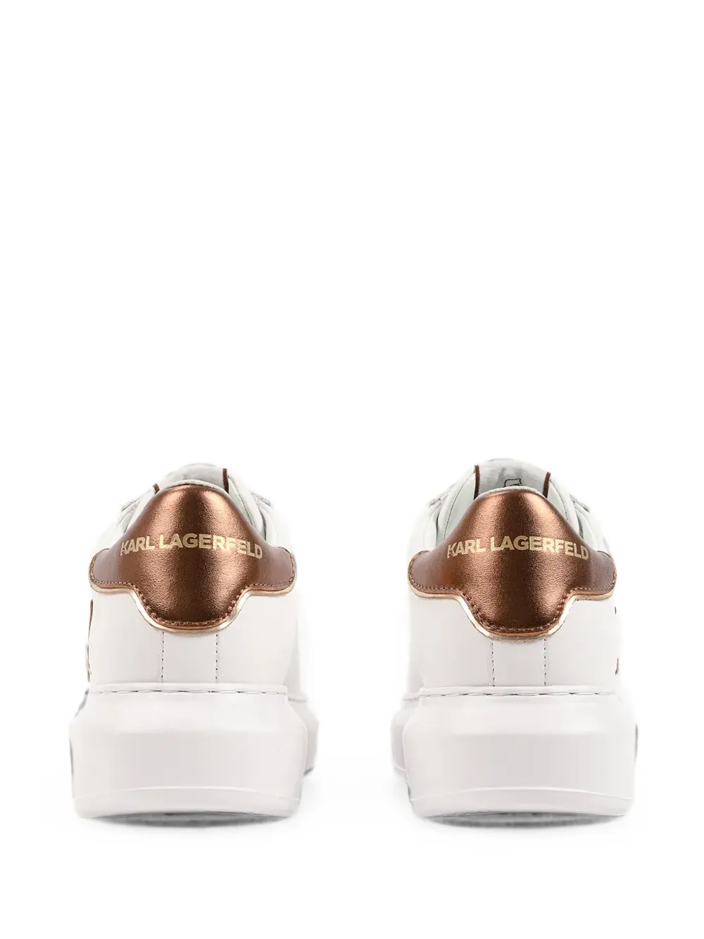 Karl Lagerfeld Kapri logo-patch platform sneakers Wit