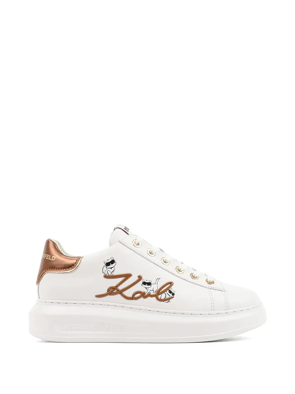 Karl Lagerfeld Kapri logo-patch platform sneakers Wit