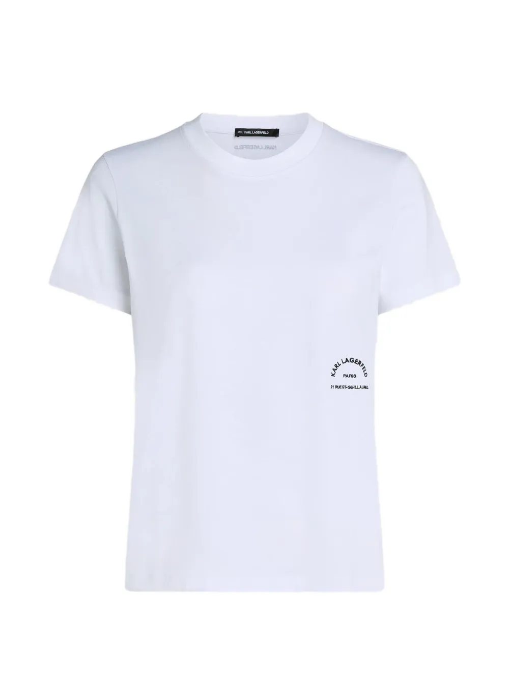 Karl Lagerfeld logo-print crew-neck T-shirt - Bianco