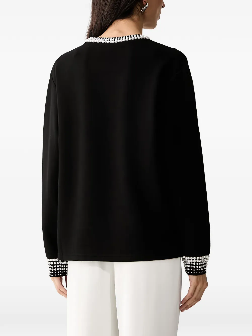 Karl Lagerfeld Trui met geborduurd logo Zwart