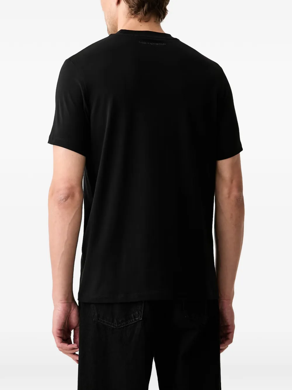 Karl Lagerfeld T-shirt met logoplakkaat Zwart