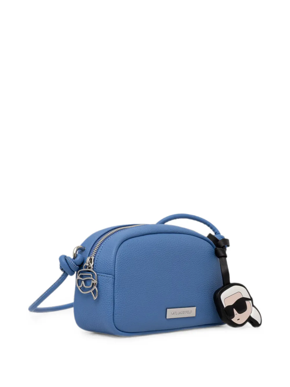 Karl Lagerfeld Crossbodytas met logoplakkaat Blauw