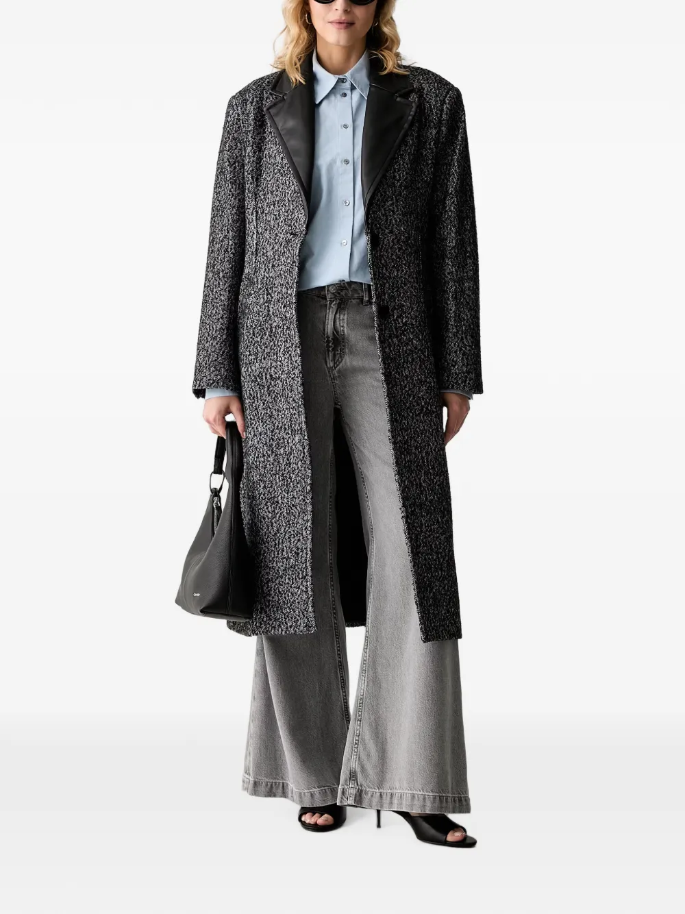 Karl Lagerfeld Overhemd met logopatch Blauw