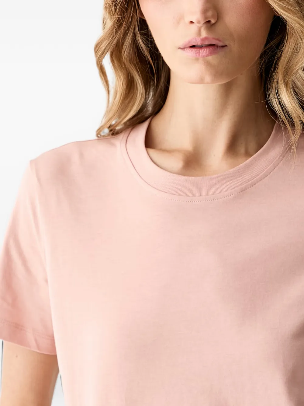 Karl Lagerfeld T-shirt met geborduurd logo Roze