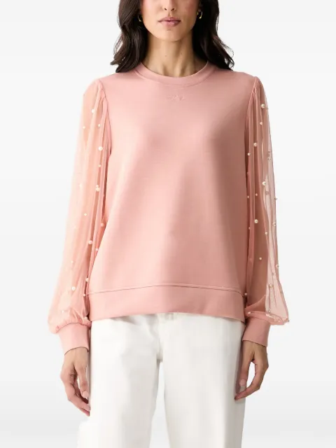 Karl Lagerfeld sudadera con detalles de perlas