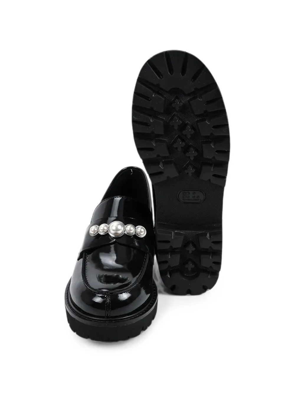 Karl Lagerfeld chunky-sole loafers Zwart