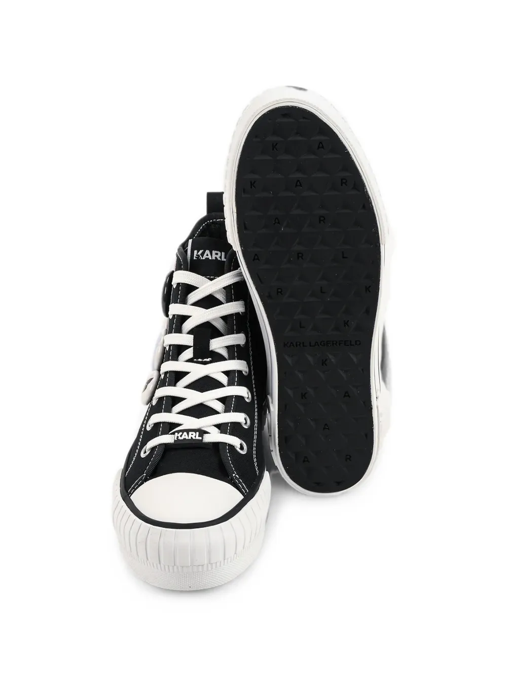 Karl Lagerfeld Kampus Max badge-embellished sneakers Zwart