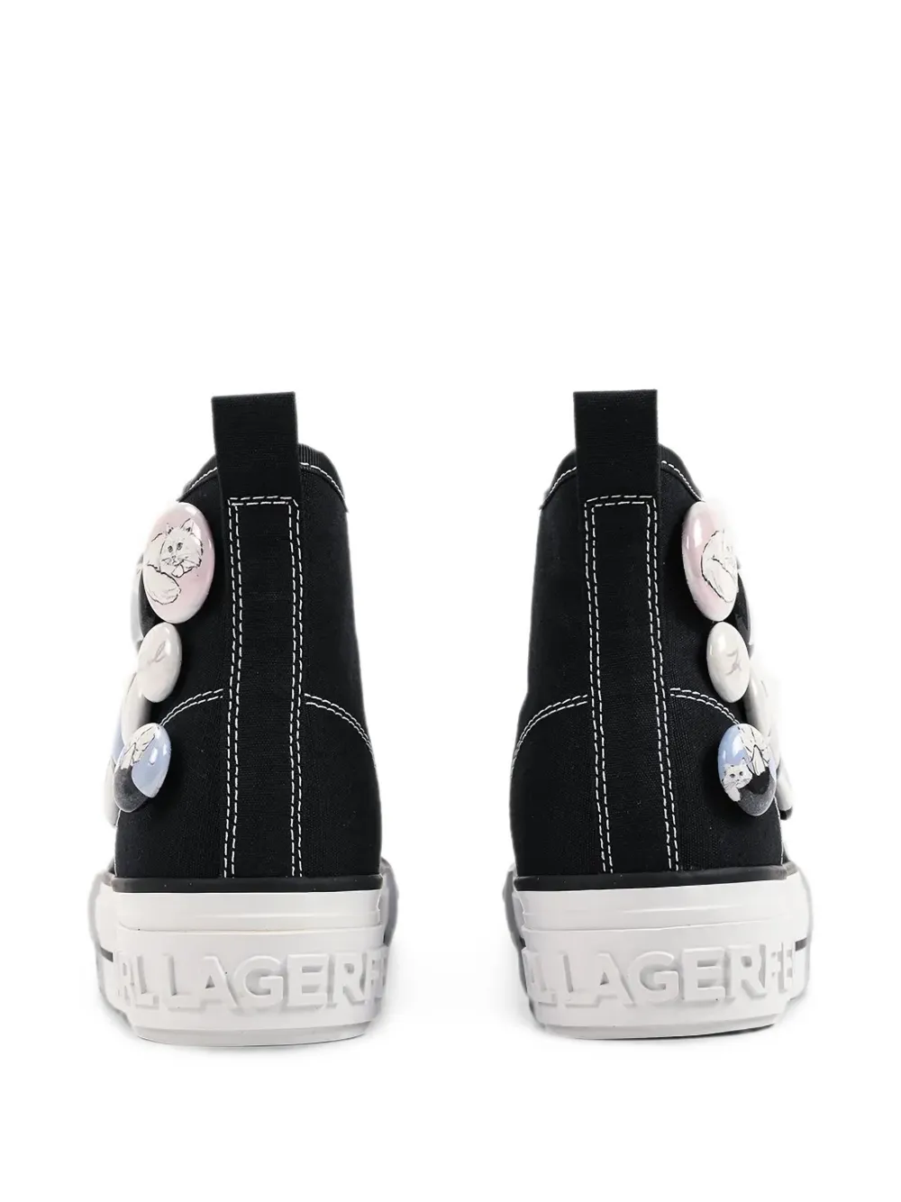 Karl Lagerfeld Kampus Max badge-embellished sneakers Zwart