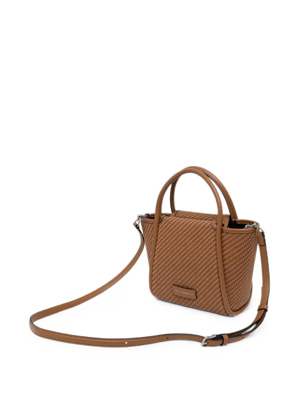 Karl Lagerfeld K AUTOGRAPH shopper met logo-patch Bruin