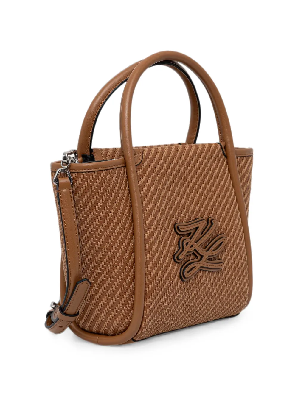 Karl Lagerfeld K AUTOGRAPH shopper met logo-patch Bruin