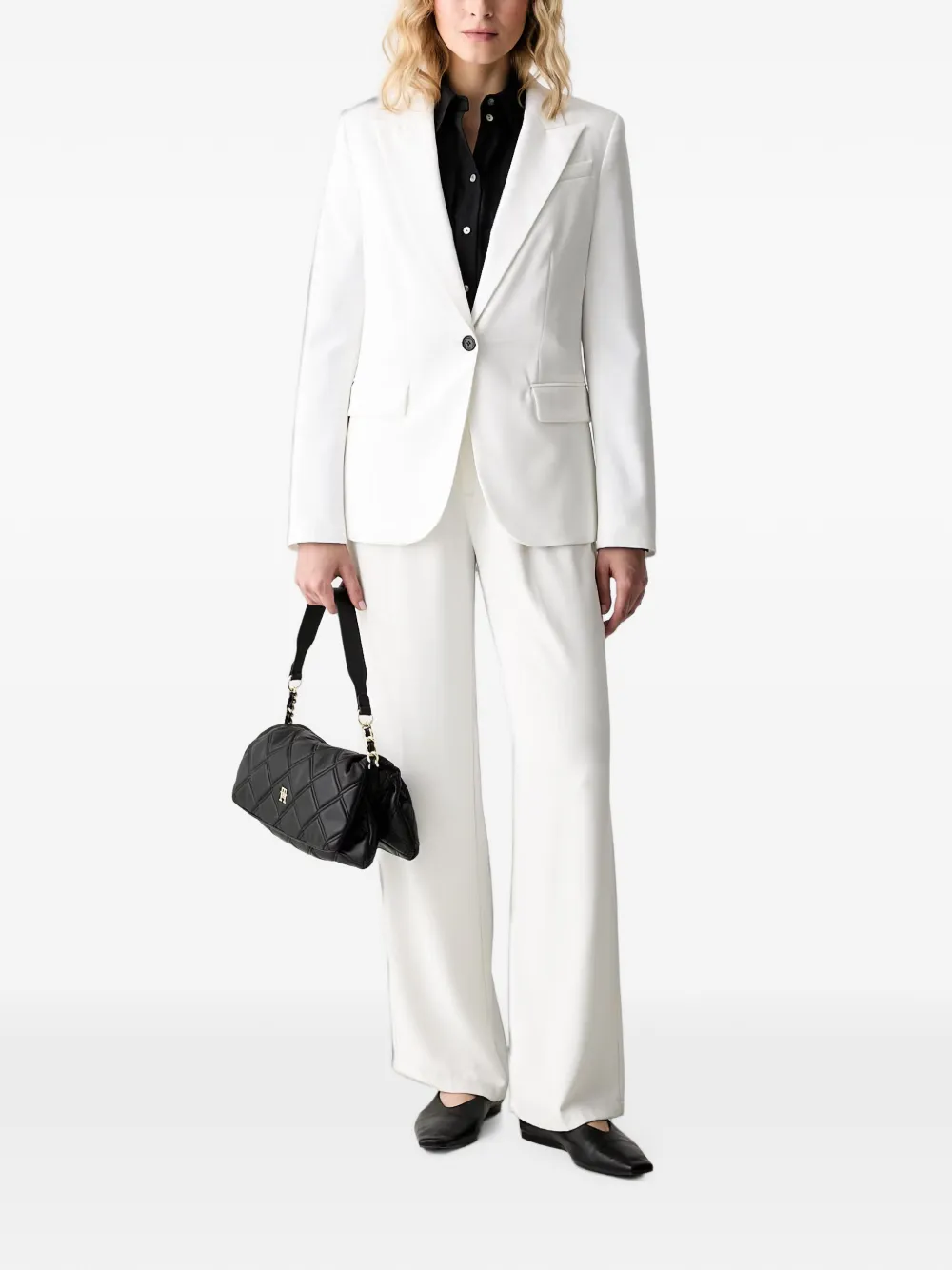 Karl Lagerfeld Overhemd met geborduurd logo Zwart
