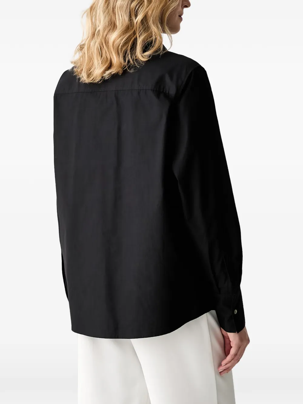 Karl Lagerfeld Overhemd met geborduurd logo Zwart