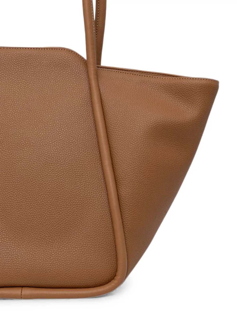 Karl Lagerfeld Shopper met logoplakkaat Bruin