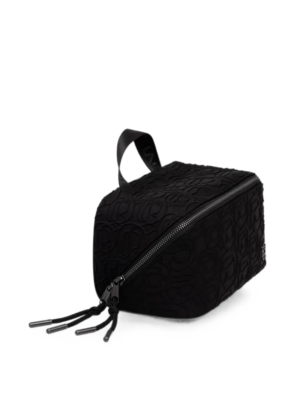 Karl Lagerfeld Make-uptas met logo-patroon Zwart