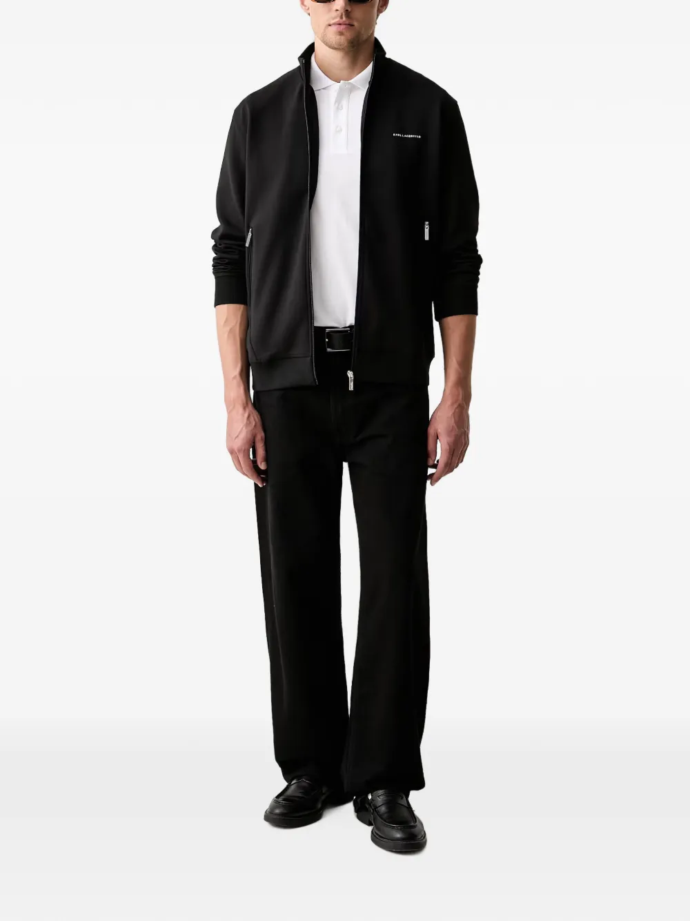 Karl Lagerfeld Poloshirt met logoprint Wit