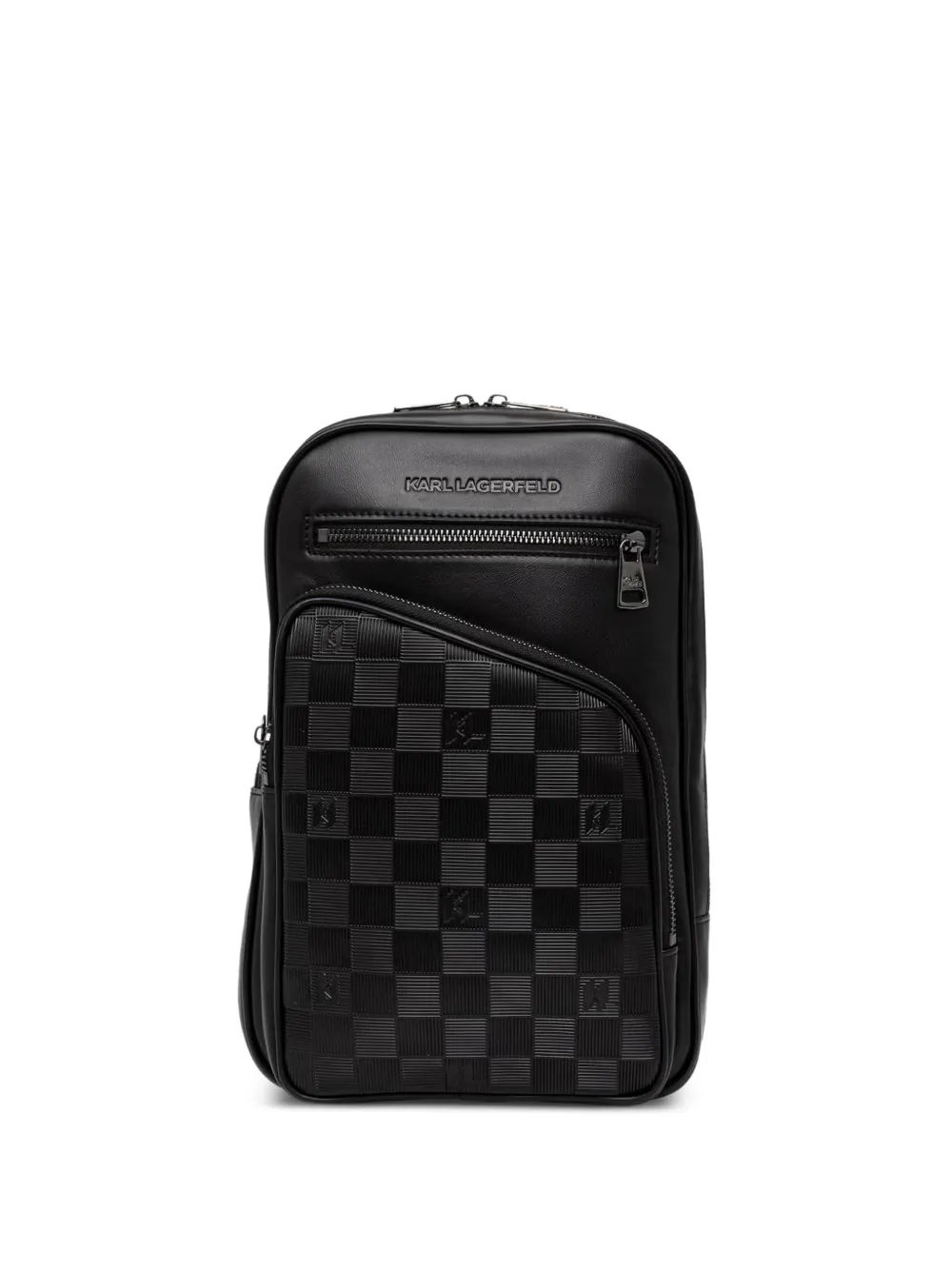 Karl Lagerfeld Borsa messenger a quadri - Nero