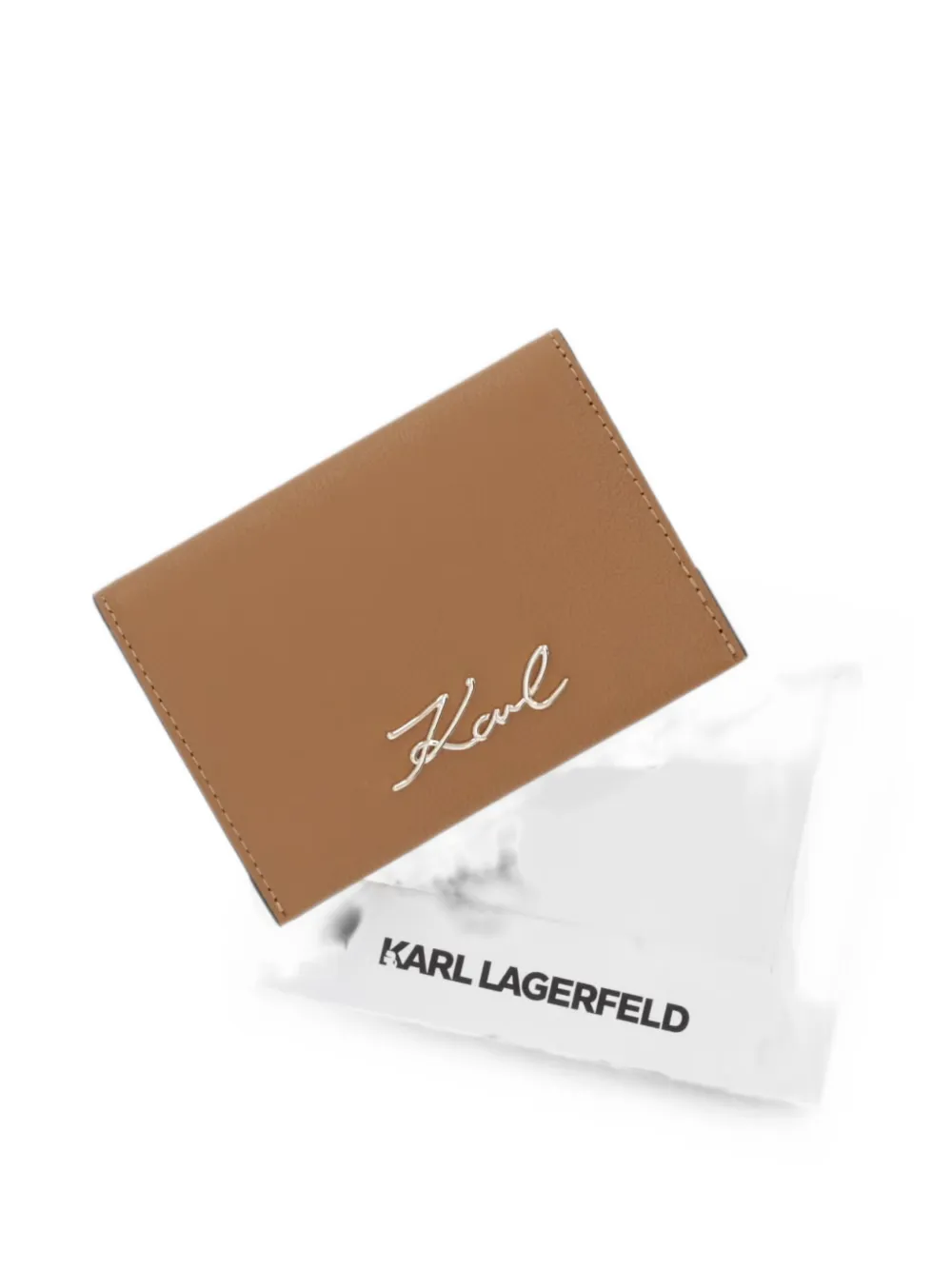 Karl Lagerfeld K Signature portemonnee Bruin
