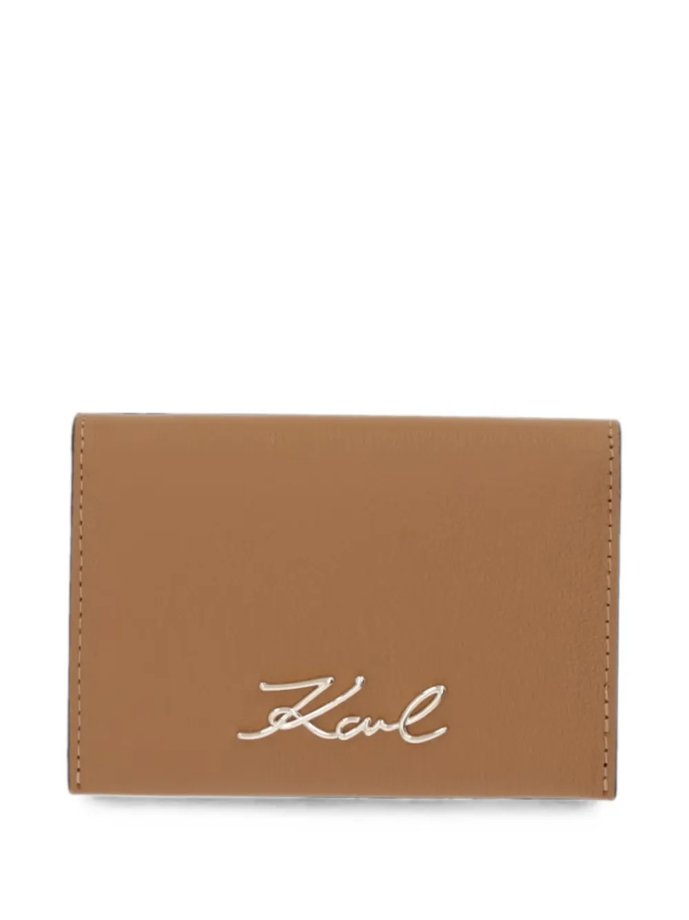 Karl Lagerfeld K/Signature bifold wallet - Marrone