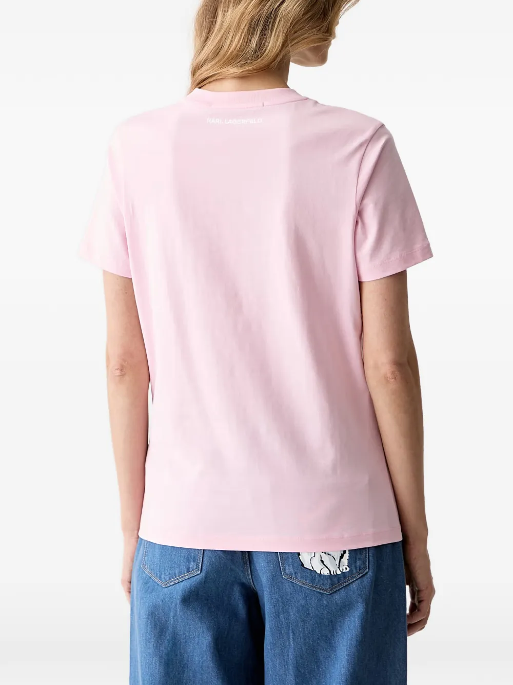 Karl Lagerfeld Ikonik T-shirt met grafische print Roze