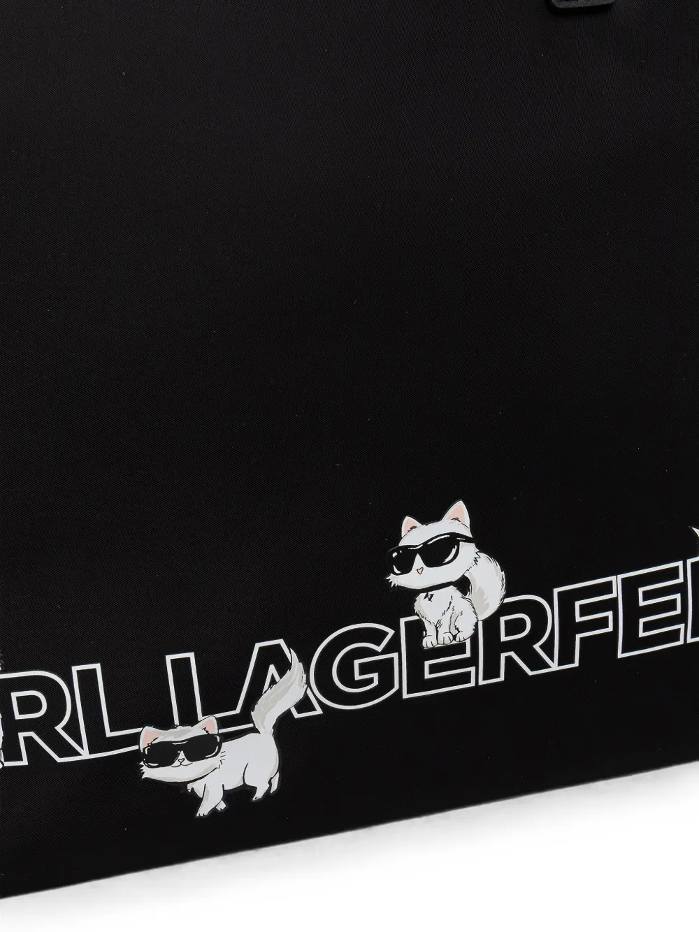 Karl Lagerfeld Shopper met logoprint Zwart