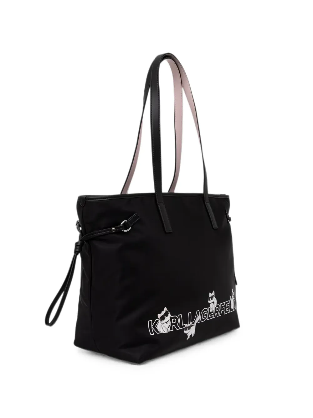 Karl Lagerfeld Shopper met logoprint Zwart