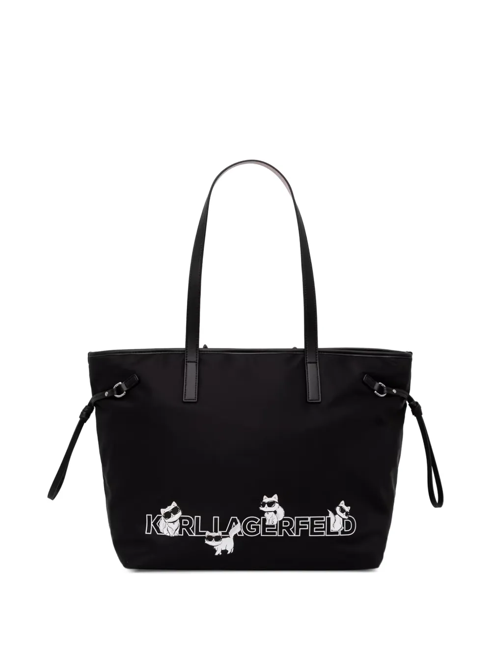 Karl Lagerfeld logo-print tote bag - Nero