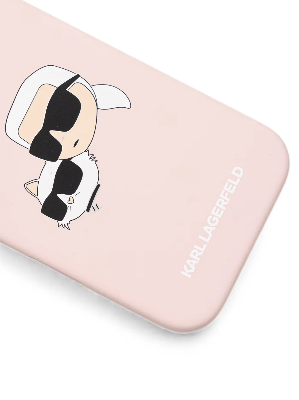 Karl Lagerfeld Ikonik Karl Choupette iPhone 16 Pro hoesje Roze