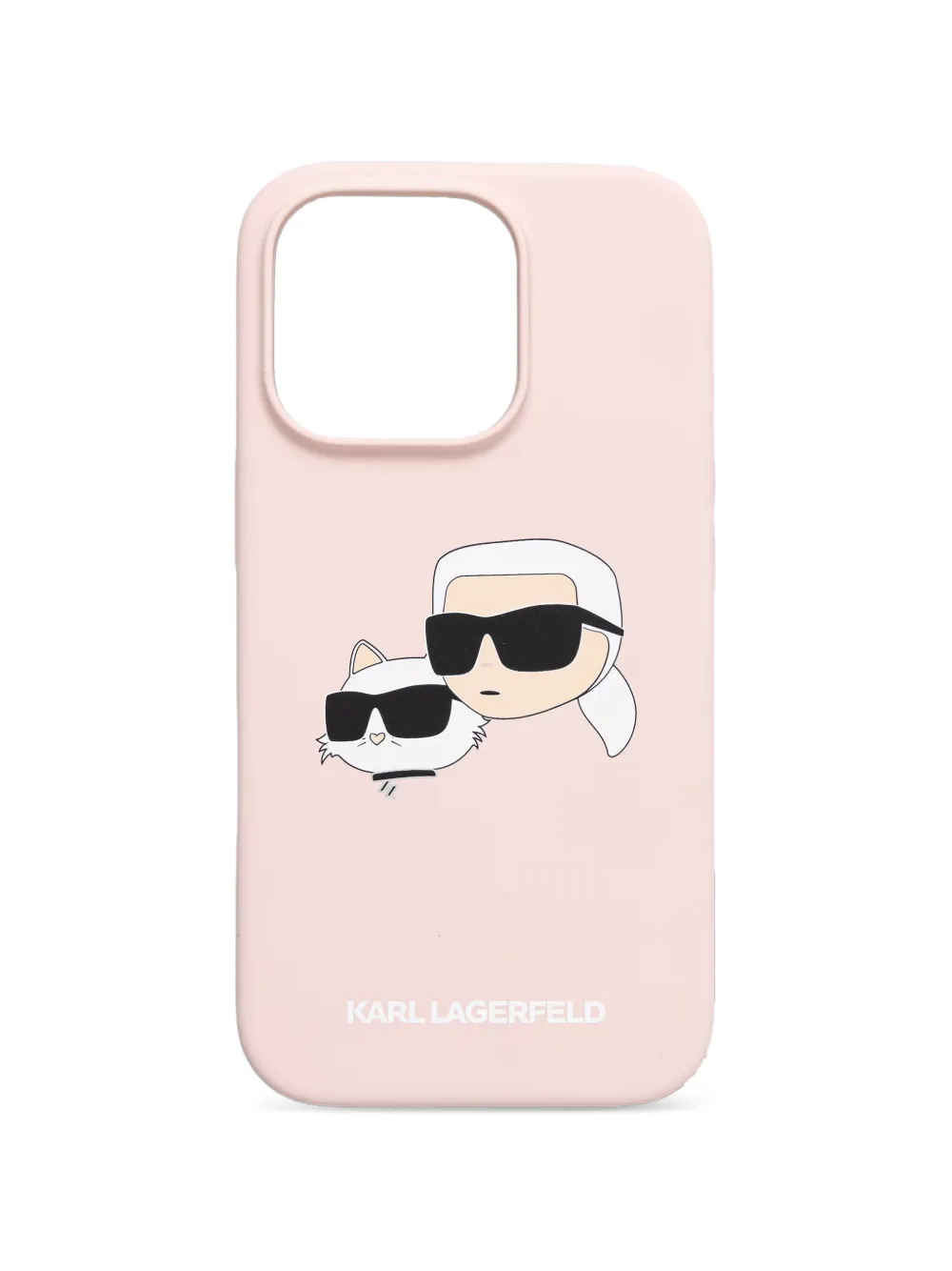 Karl Lagerfeld Ikonik Karl Choupette iPhone 16 Pro case - Rosa