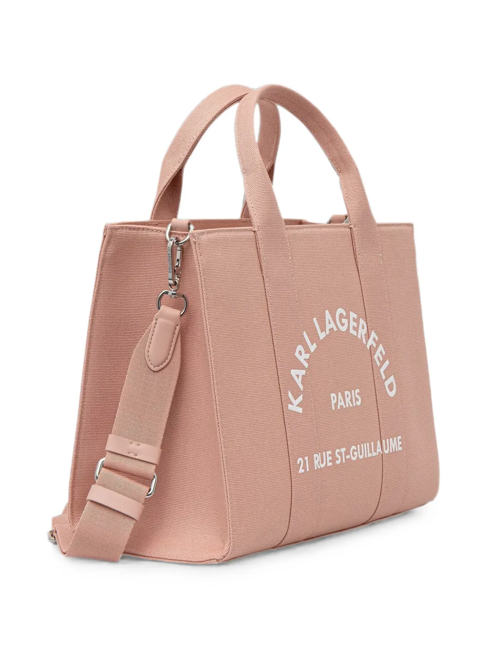 Karl Lagerfeld Shopper met logoprint Roze