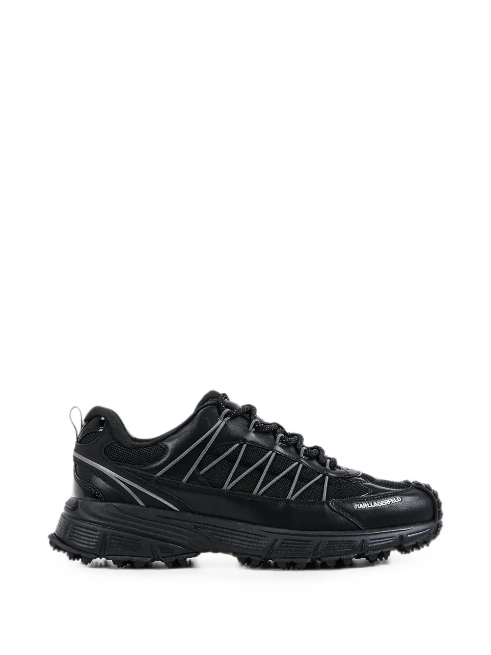 Karl Lagerfeld Orion Trail panelled lace-up sneakers - Nero