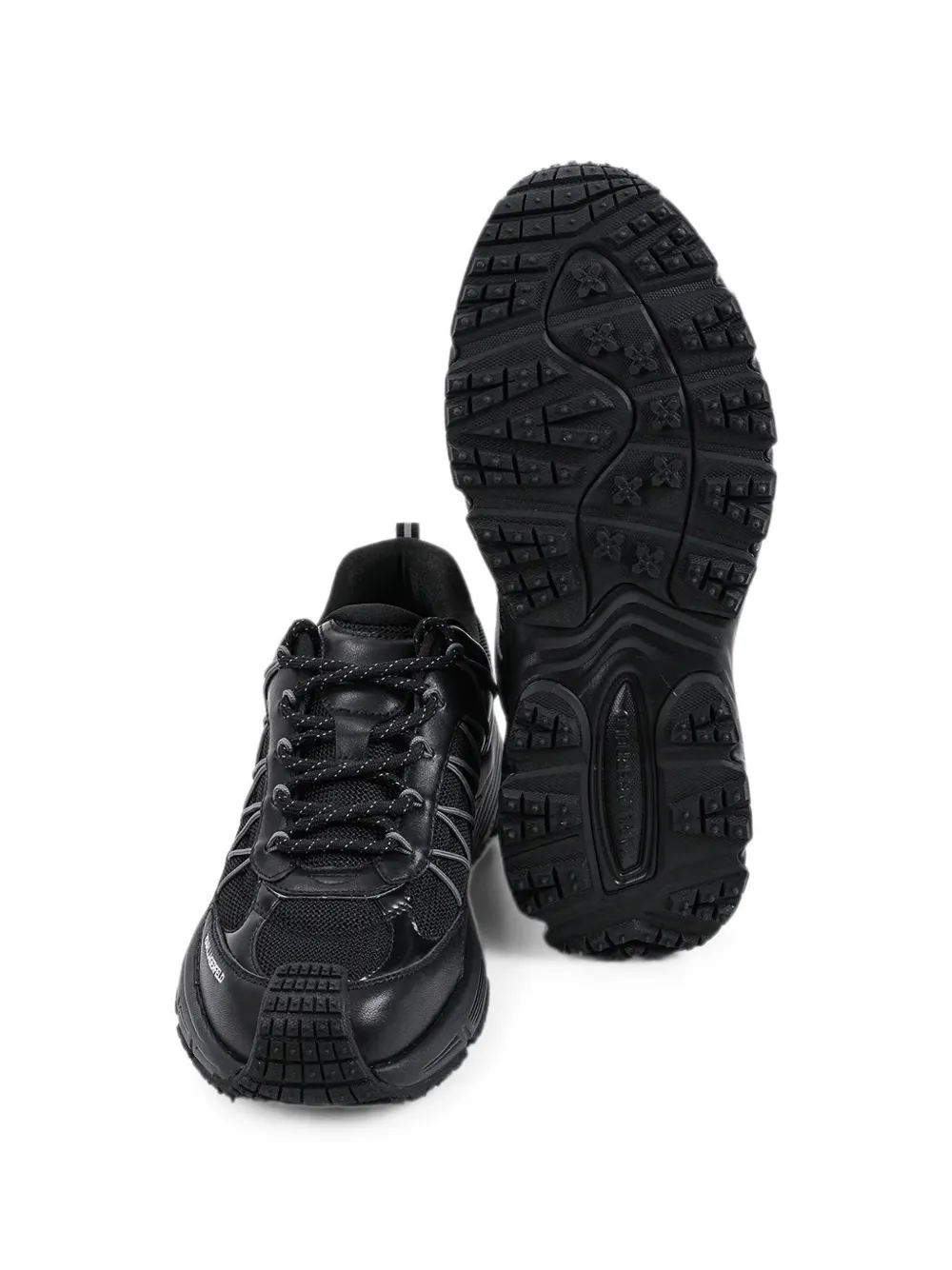 Karl Lagerfeld Orion Trail panelled lace-up sneakers Zwart