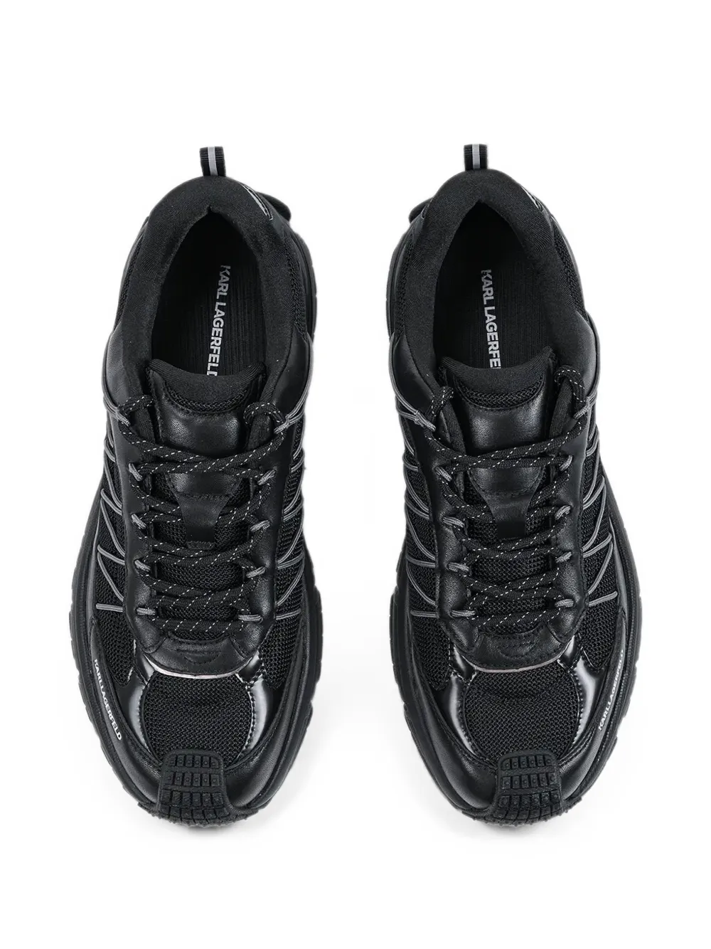 Karl Lagerfeld Orion Trail panelled lace-up sneakers Zwart
