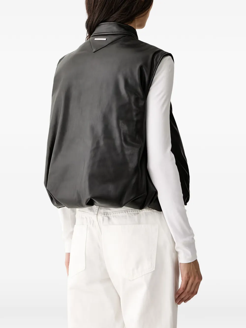 Karl Lagerfeld high-neck padded gilet Zwart