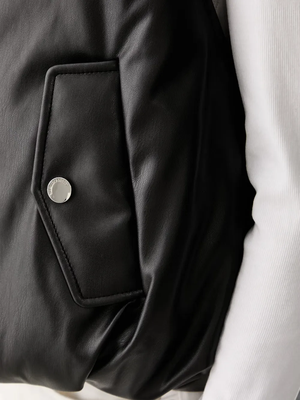 Karl Lagerfeld high-neck padded gilet Zwart