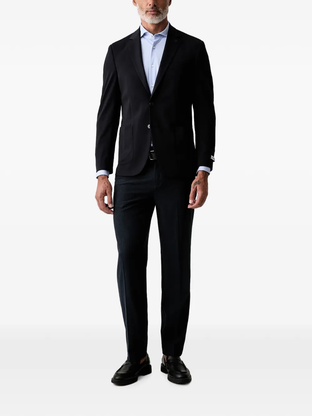 Karl Lagerfeld Blazer met enkele rij knopen Blauw