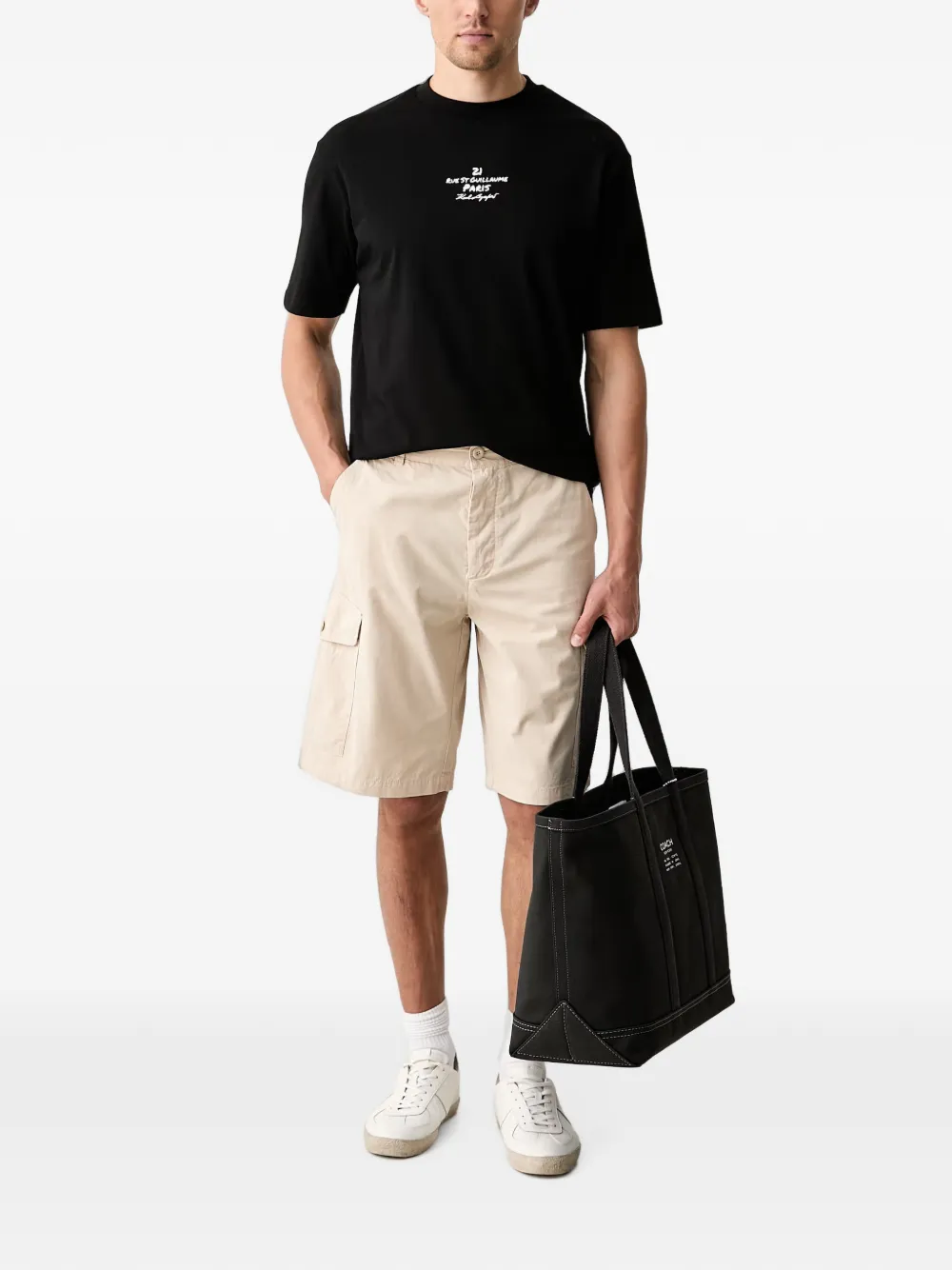 Karl Lagerfeld Rue St-Guillaume T-shirt Zwart