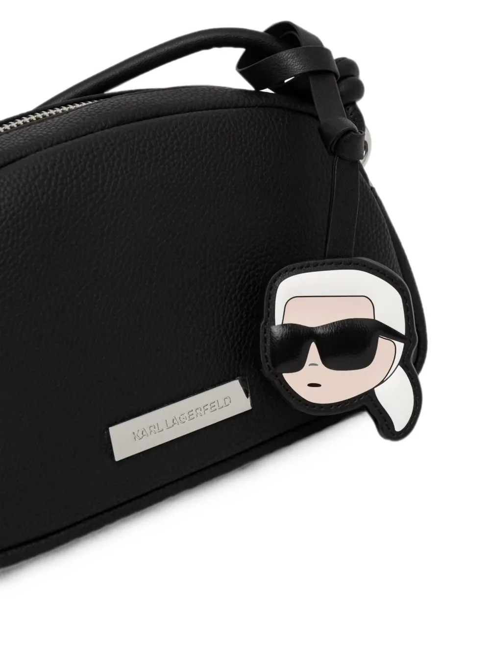 Karl Lagerfeld Crossbodytas met logoplakkaat Zwart