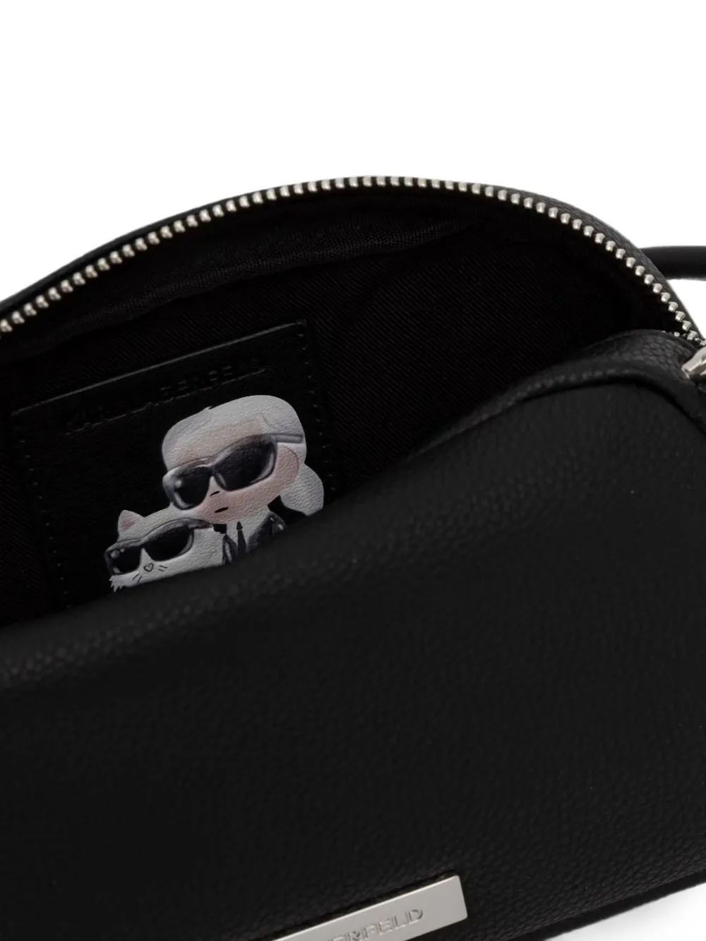 Karl Lagerfeld Crossbodytas met logoplakkaat Zwart