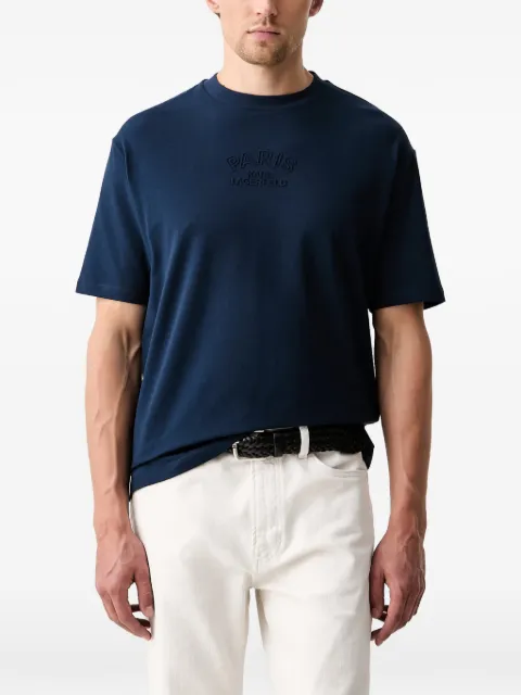 Karl Lagerfeld playera con logo en relieve
