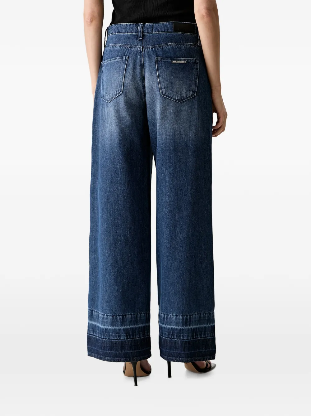 Karl Lagerfeld Jeans met wijde pijpen Blauw